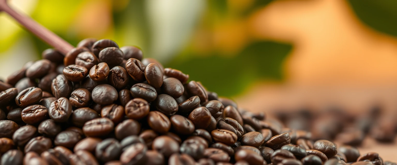 Coffee beans background